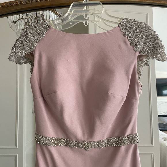 Tarik Ediz - light pink and beaded gown - Picture 7 of 12